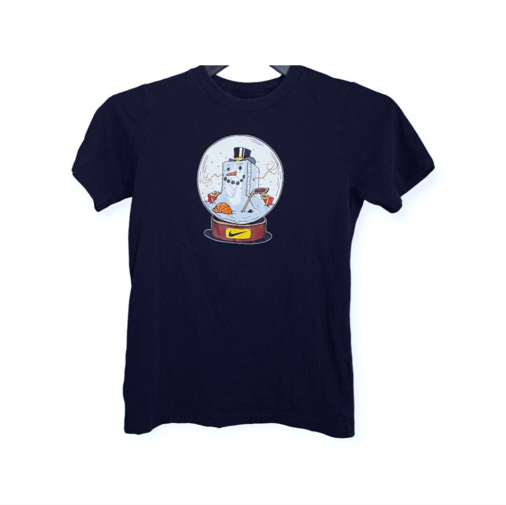 Nike Boys Holiday Winter Sports Snow Globe Graphic Tee L Size 14